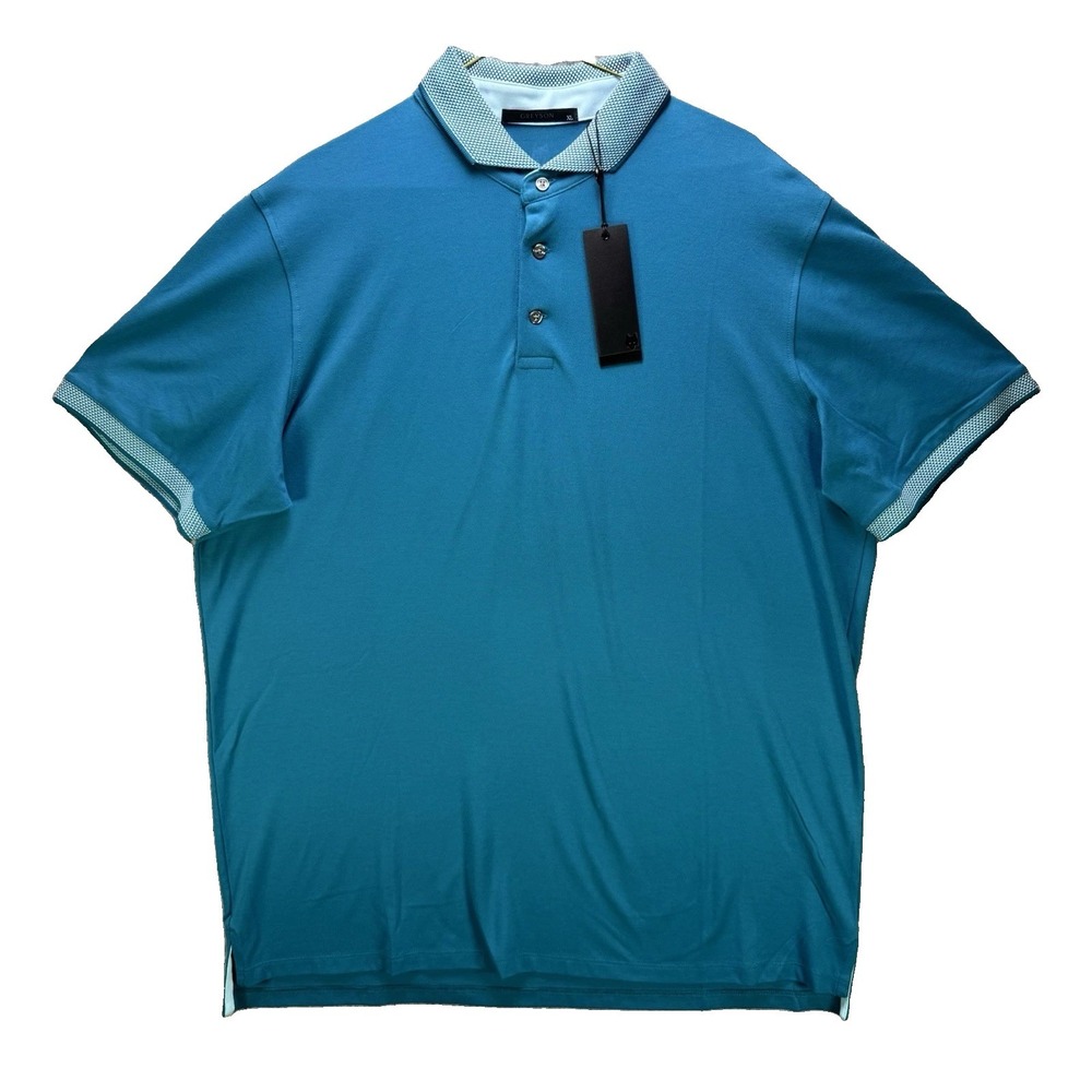 Greyson Golf Shirt Mens XL Blue Cherokee Polo Short Sleeve NWT
